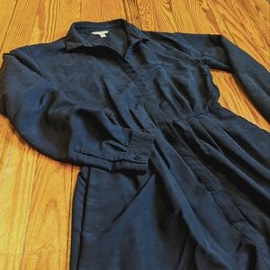 Gap Navy Long Sleeve Skater Dress